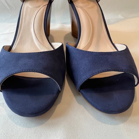 Cole Haan Sadie wedge sandal in marine blue nubuck - Women's size 9.5 - Picture 2 of 12